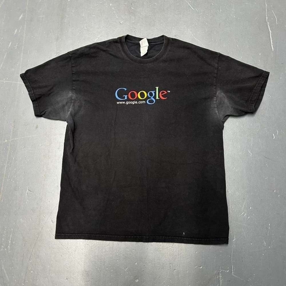 Vintage 2000s Google promo graphic tee shirt tshirt Pit stains Size XL